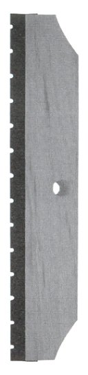 24" Wood-Backed Black Notched Ruber Roofing Squeegee