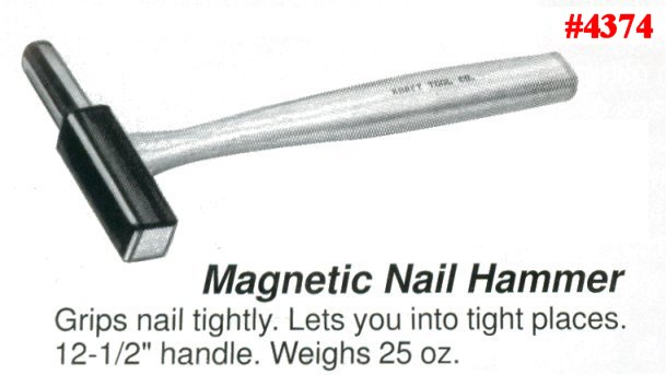 25oz. Magnetic Nail Hammer With 12-1/2" Handle