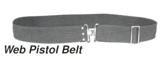 Polypropylene Web Pistol Tool Belt Adjusts From 32" To 46"