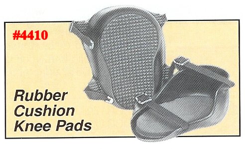 Rubber Cushion Knee Pads With Adjustable Web Straps
