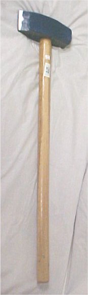 16 Lb. Tempered Steel Stone Mason's Hammer With 36" Handle