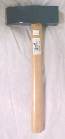 6 Lb. Tempered Steel Stone Mason's Hammer With 16" Handle