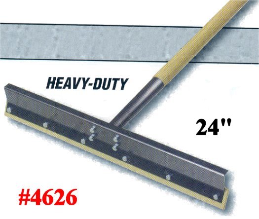 Rugged Heavy Duty Reversible Rubber Blade Concrete Floor Squeegee