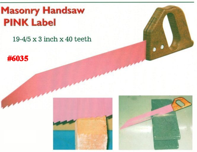 Pink Label Stone Biter Tungsten Carbide Masonry Handsaw