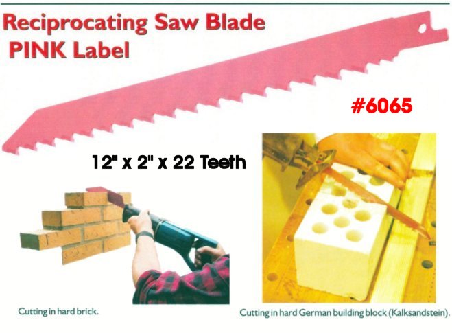 Pink Label Tungsten Carbide Self-Sharpening Reciprocating Saw Blade