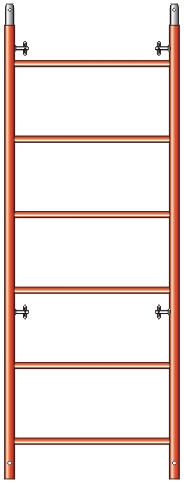 28" X 6' Tower Ladder Industrial Contractor Construction Company Equipment Scaffold Jack Portable Scaffolding System Frame