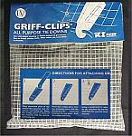 Griff-Clips All Purpose Plastic Sheeting & Fabric Tie Downs (50 Pack)