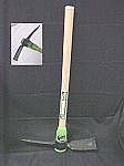 Garden Clay Pickaxe Mattock W/36" Wood Handle