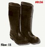 Size 11 Black Plain Toe Contractor's Boots