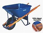 6 Cubic Feet Blue Jackson Wheelbarrow