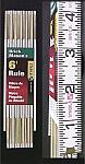 STABILA 6' Brick Mason's Rule - Standard Brick Spacing Ruler