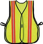 2XL-3XL Yellow Safety Vest W/Reflector Strip