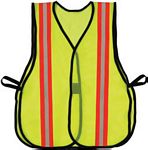 S-XL Yellow Safety Vest W/Reflector Strip