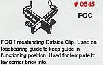 Masonry Guide FOC Freestanding Outside Clip Corner Pole Fitting