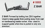 Masonry Guide Z Bar Corner Pole Fitting