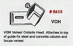 Masonry Guide VOH Veneer Outside Head Corner Pole Fitting