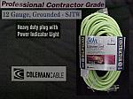 50' - 12 Gauge Contractor Grade Electric Cord