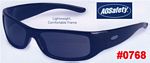 Moon Dawg Black Frame Safety Glasses W/Gray Anti-Fog Lens
