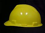 Mine Safety Appliances Hard Hat MSA Yellow W/Staz-On Pin-Lock Suspension System