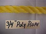 3/4" Poly Rope - Sold By The Foot