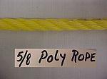 5/8" Poly Rope - Sold By The Foot