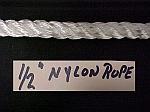1/2" Nylon Rope - Sold By The Foot