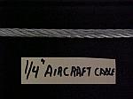 /4" Aircraft Cable - Sold By The Foot