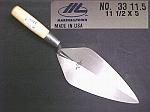 11.5" London Pattern Brick Trowel With Wood Handle