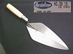 13" London Pattern Brick Trowel With Wood Handle