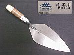 11" London Pattern Brick Trowel With Leather Handle