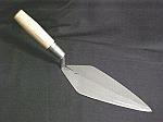 10" Narrow London Pattern Brick Trowel With Wood Handle