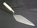 11" Narrow London Pattern Brick Trowel With Wood Handle