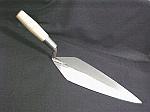 13" Narrow London Pattern Brick Trowel With Wood Handle