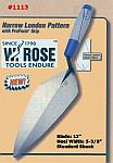 13" Narrow London Pattern Brick Trowel W/ProForm Grip