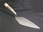 10" Narrow London Pattern Brick Trowel With Leather Handle