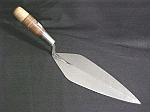 11.5" Narrow London Pattern Brick Trowel With Leather Handle