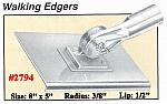 8" x 5" Walking Edger W/Handle Socket - Radius 3/8", Lip 1/2"
