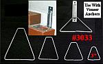 3" Hot Dip Galvanized Veneer Triangle Ties - 250 Count Box