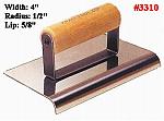 6" x 4" Sidewalk Edger - Radius 1/2", Lip 5/8"