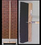 18" Stiff Black Plastic Garage Brush - Broom