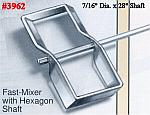 Fast Mixer With 8-1/2" x 4" Head & 7/16" x 28" Steel Hex Shaft