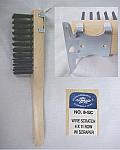 11-1/2" x 1-1/2" Straight Handle Wire Scratch Brush W/Scraper