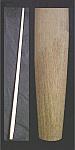 72"  x 1-1/8" Straight Grain Hardwood Standard Tapered Handle