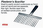 12" Plasterer's Undercoat Scarifier - Steel Tines