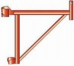 20" Industrial Contractor Construction Company Equipment Scaffold Accessory Portable Commercial Scaffolding System Tool Side Bracket